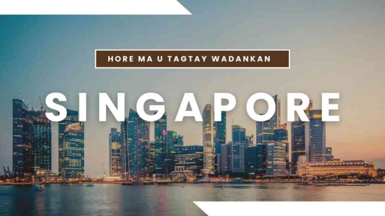 SIDEE UGU DALXIISI KARTA SINGAPORE?.